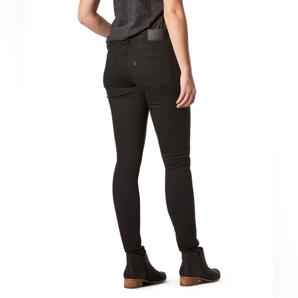 Levi's Women's 311 Shaping Mid Rise Skinny Jeans - Soft Black - Picture 2 of 2